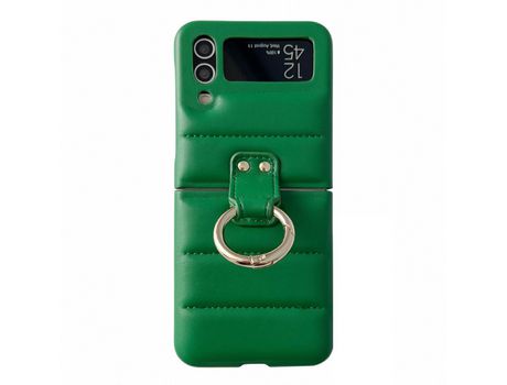 Funda para Samsung Galaxy Z Flip 4 5G Piel Sintética Verde