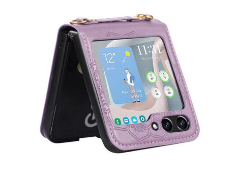 Funda para Samsung Galaxy Z Flip 5 5G Piel Sintética Multicolor
