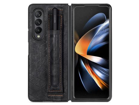 Funda para Samsung Galaxy Z Fold 5 5G Piel Sintética Negro