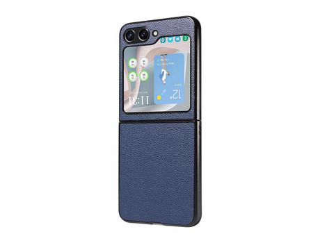 Funda para Samsung Galaxy Z Flip 5 5G Piel Sintética Azul
