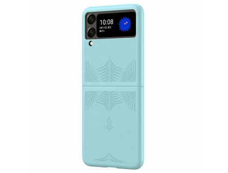 Funda para Samsung Galaxy Z Flip 4 5G Piel Sintética Azul
