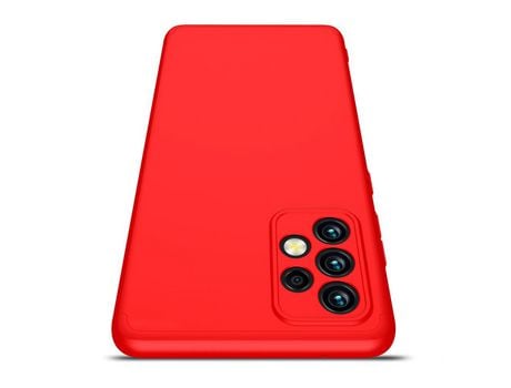 Conjunto de Fundas para Samsung Galaxy A72 5G/A72 GKK Piel Sintética Rojo (3un)