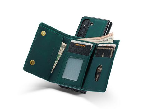 Funda para Samsung Galaxy Z Fold 5 5G DG.MING Piel Sintética Verde