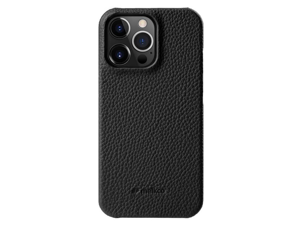 Funda para iPhone 15 Pro Max MELKCO Piel Sintética Negro