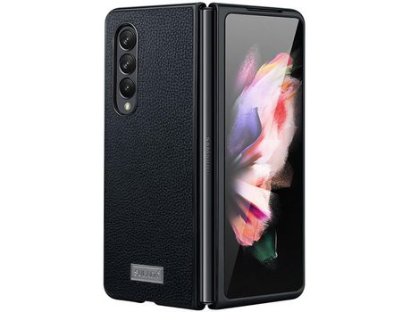Funda para Samsung Galaxy Z Fold 4 5G SULADA Piel Sintética Negro