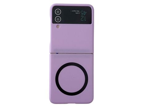 Funda para Samsung Galaxy Z Flip 4 5G Piel Sintética Morado