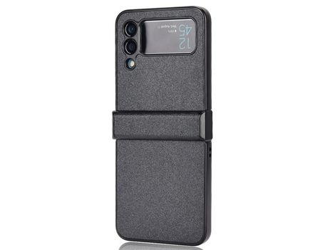Funda para Samsung Galaxy Z Flip 3 5G Piel Sintética Negro