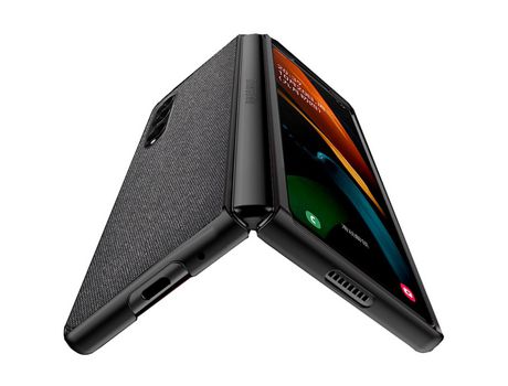 Funda para Samsung Galaxy Z Fold 4 5G Piel Sintética Negro