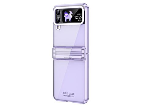 Funda para Samsung Galaxy Z Flip 4 5G Piel Sintética Morado