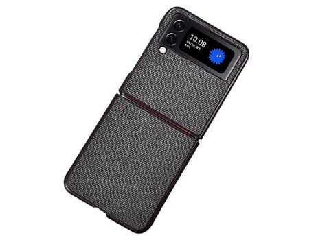 Funda para Samsung Galaxy Z Flip 4 5G Piel Sintética Negro