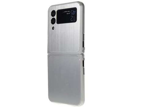 Funda para Samsung Galaxy Z Flip 4 5G Metal Plateado