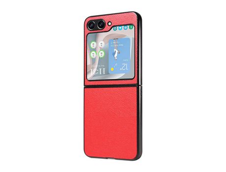 Funda para Samsung Galaxy Z Flip 5 5G Piel Sintética Rojo