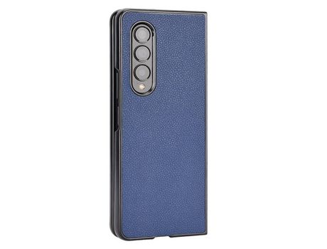 Funda para Samsung Galaxy Z Fold 4 5G Piel Sintética Azul