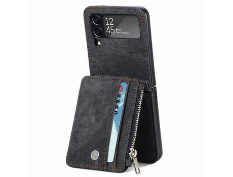 Funda para Samsung Galaxy Z Flip 3 5G Retro Negro