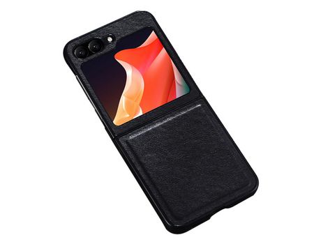 Funda para Samsung Galaxy Z Flip 5 5G Piel Sintética Negro