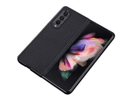 Funda para Samsung Galaxy Z Fold 4 5G Piel Sintética Negro