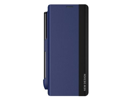 Funda para Samsung Galaxy Z Fold 4 5G Piel Sintética Azul