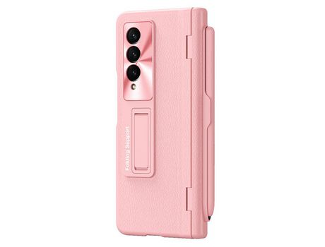 Funda para Samsung Galaxy Z Fold 3 5G Piel Sintética Rosa