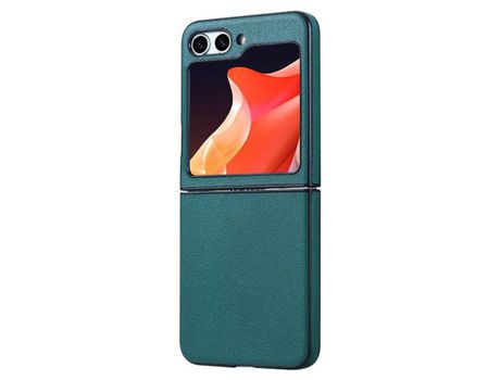 Funda para Samsung Galaxy Z Flip 5 5G Piel Sintética Verde