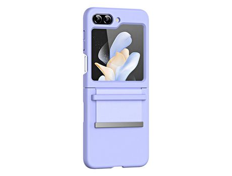 Funda para Samsung Galaxy Z Flip 5 5G Piel Sintética Morado