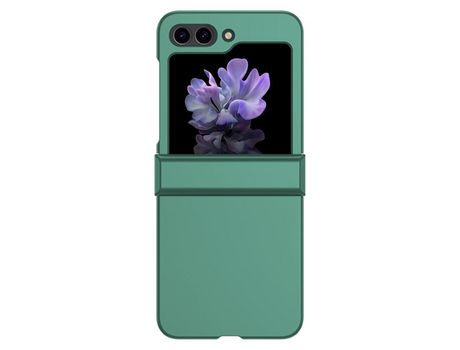 Funda para Samsung Galaxy Z Flip 5 5G Piel Sintética Verde