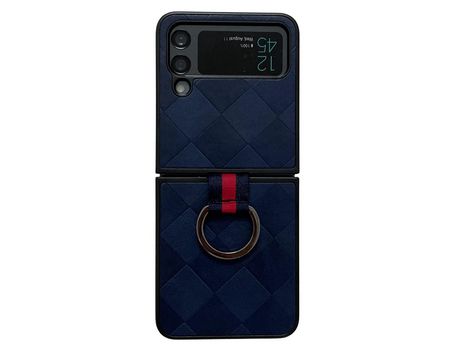 Funda para Samsung Galaxy Z Flip 4 5G Piel Sintética Azul