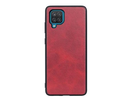 Funda para Samsung Galaxy A12 Piel Sintética Rojo