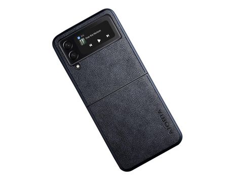 Funda para Samsung Galaxy Z Flip 3 5G AIORIA Piel Sintética Gris