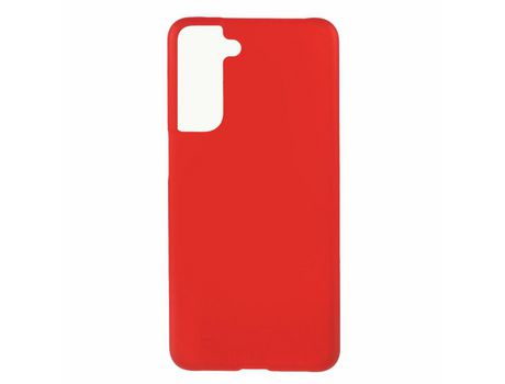 Funda para Samsung Galaxy S21/S21+ Piel Sintética Rojo