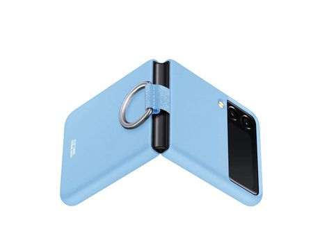 Funda para Samsung Galaxy Z Flip 4 5G Piel Sintética Azul