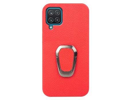 Funda para Samsung Galaxy A12 Piel Sintética Rojo