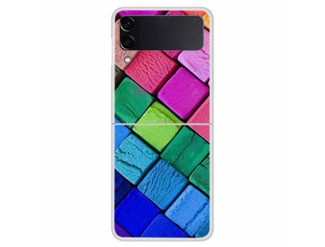 Funda para Samsung Galaxy Z Flip 4 5G Piel Sintética Multicolor