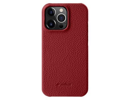 Funda para iPhone 14 Pro MELKCO Piel Sintética Rojo