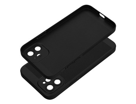 Funda para iPhone 12 Piel Sintética Negro