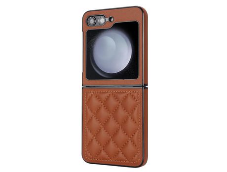 Funda para Samsung Galaxy Z Flip 5 5G Piel Sintética Marrón