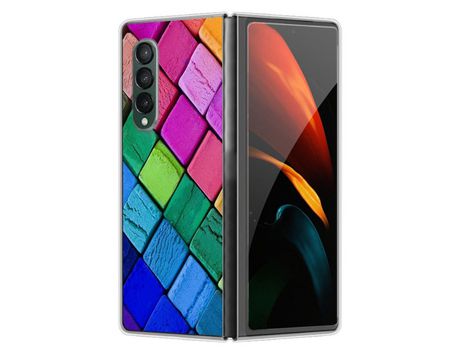Funda para Samsung Galaxy Z Fold 4 5G Piel Sintética Multicolor