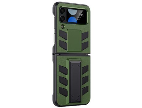 Funda para Samsung Galaxy Z Flip 4 5G Piel Sintética Verde