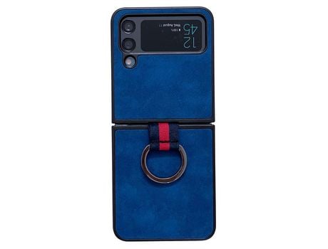 Funda para Samsung Galaxy Z Flip 4 5G Piel Sintética Azul