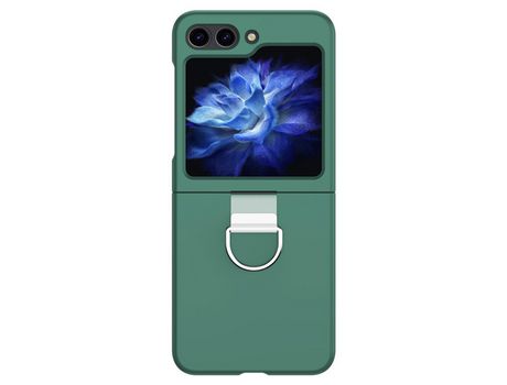 Funda para Samsung Galaxy Z Flip 5 5G Piel Sintética Verde