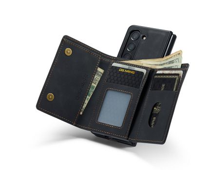 Funda para Samsung Galaxy Z Fold 5 5G DG.MING Piel Sintética Negro