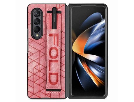 Funda para Samsung Galaxy Z Fold 5 5G Piel Sintética Rosa