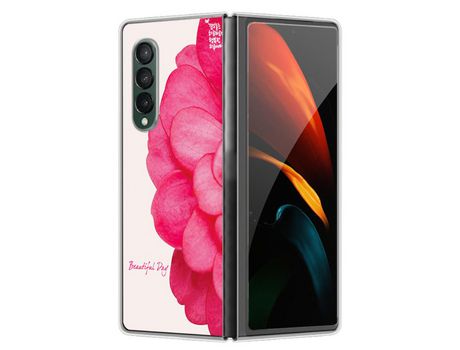 Funda para Samsung Galaxy Z Fold 4 5G Piel Sintética Rosa