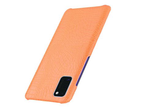 Funda para Samsung Galaxy A41 Piel Sintética Naranja