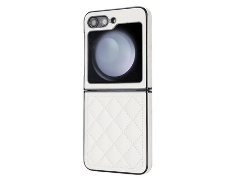 Funda para Samsung Galaxy Z Flip 5 5G Piel Sintética Blanco