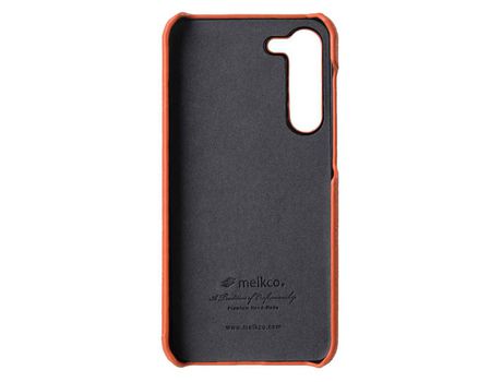 Funda para Samsung Galaxy S22+/S22 5G MELKCO Piel Sintética Naranja