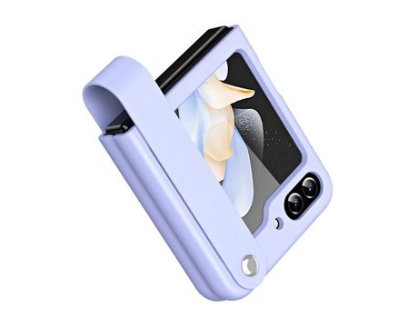 Funda para Samsung Galaxy Z Flip 5 5G Piel Sintética Morado