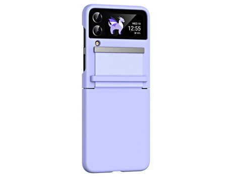 Funda para Samsung Galaxy Z Flip 4 5G Piel Sintética Morado