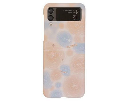 Funda para Samsung Galaxy Z Flip 4 5G Piel Sintética Amarillo
