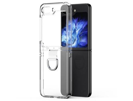 Funda para Samsung Galaxy Z Flip 5 5G Piel Sintética Transparente