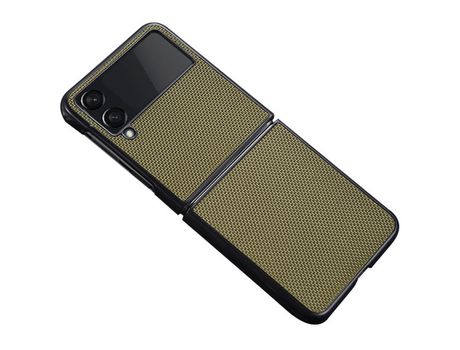 Funda para Samsung Galaxy Z Flip 4 5G Piel Sintética Verde